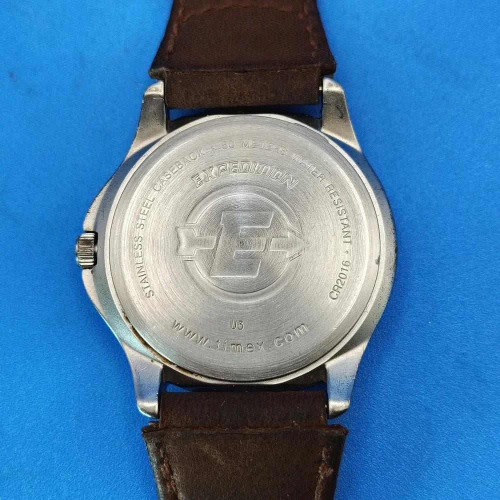 Vintage 2007 Timex Expedition Date 43mm Mens Quartz Field Watch (No Indiglo)